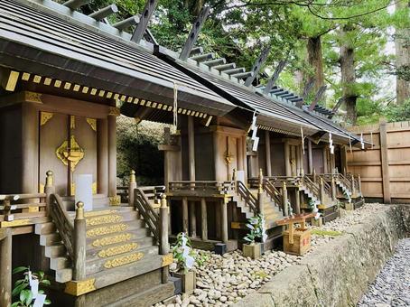天河神社　五社殿 天河神社,天河大辨財天社,天河大弁財天社の写真素材