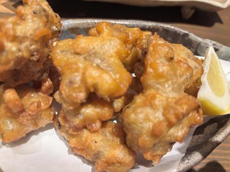 揚げ物 揚げ物,食べ物,レモンの写真素材