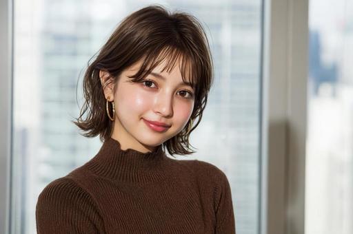 秋服を着た女性-9 秋服を着た女性-9の写真