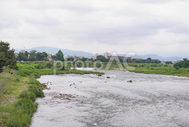 京都の嵐山の風景（桂川） 京都,嵐山,山の写真素材