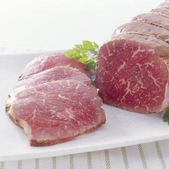 ローストビーフ ローストビーフ ローストビーフ,薄切り,肉料理の写真素材