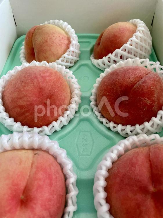 たくさんの桃 桃,果物,フルーツの写真素材