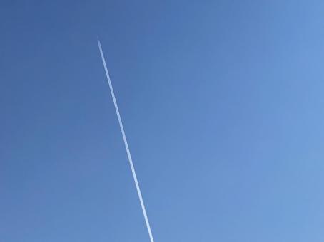 ひこうき雲 ひこうき雲の写真