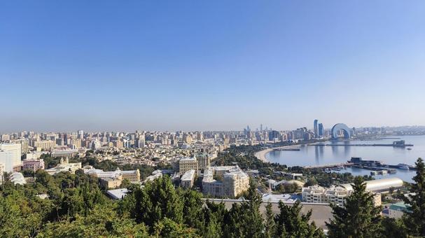 アゼルバイジャン・バクーの市街地 アゼルバイジャン・バクーの市街地 アゼルバイジャン,バクー,市街地の写真素材