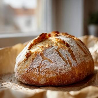 表面の硬いパン 表面の硬いパンの写真