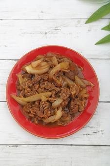 バラ焼き バラ焼き,牛肉,玉ねぎの写真素材