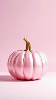 ピンクゴールドなハロウィンかぼちゃの写真