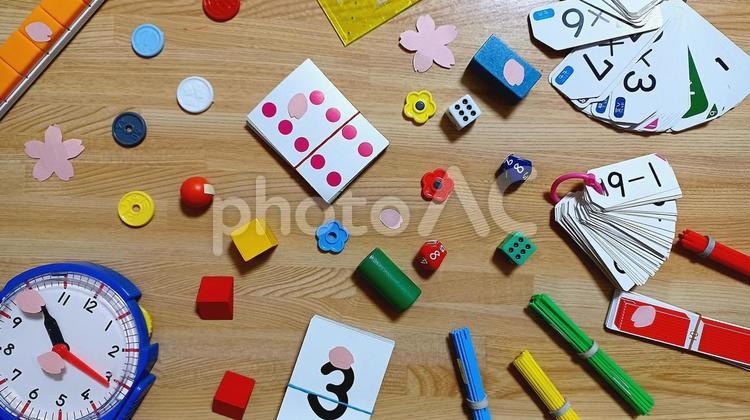 算数セットの入学準備イメージ 小学校,入学準備,算数セットの写真素材