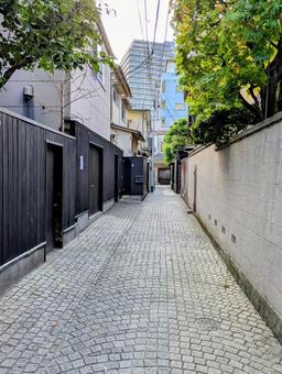 東京 神楽坂横丁の風景 東京 神楽坂横丁の風景 東京観光,神楽坂,横丁の写真素材