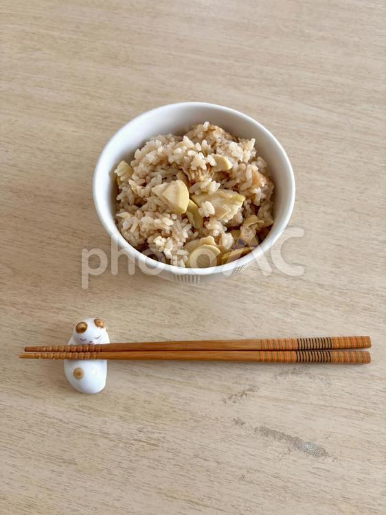 筍の炊き込みご飯(1) 炊き込みご飯,筍,ご飯の写真素材