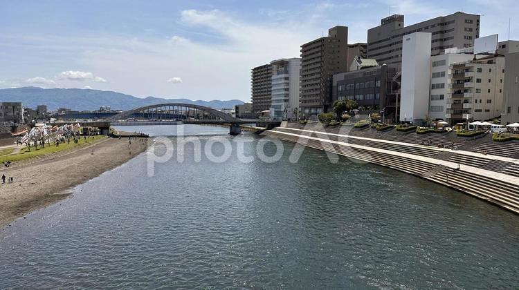 狩野川と沼津のまち 静岡県,沼津,狩野川の写真素材