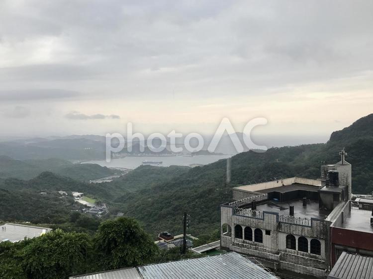台湾・九份の街並みと眺め 台湾,台灣,海外の写真素材