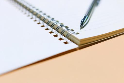 Spiral notebook and ballpoint pen tip Writing utensils, JPG