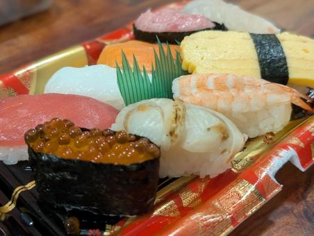 お寿司 すし,海鮮,魚介類の写真素材