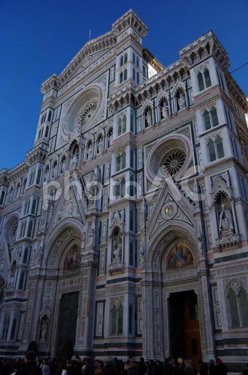 イタリア　フィレンツェのドゥーモ イタリア,フィレンツェ,ドゥーモの写真素材