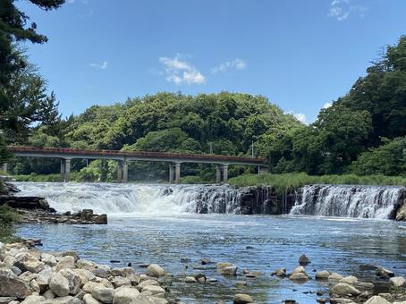 乙字ヶ滝 乙字ヶ滝 乙字ヶ滝,須賀川市,滝の写真素材