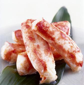 カニ脚 和食 クローズアップ カニ脚 和食 クローズアップの写真
