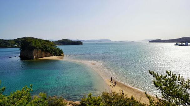 約束の丘展望台からの景色 約束の丘展望台,展望台,恋人の聖地の写真素材