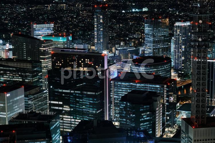 みなとみらいの夜景 みなとみらい,夜景,夜の写真素材