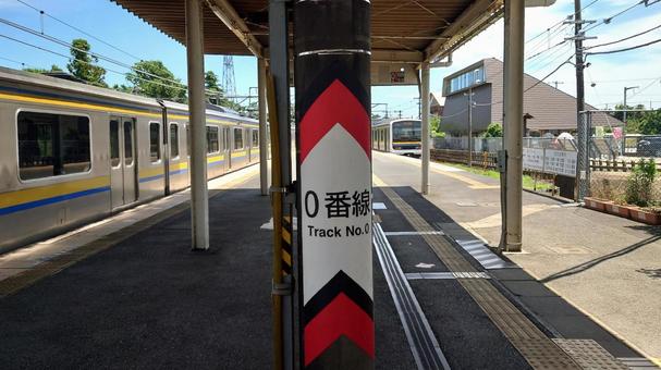 JR総武本線東金線 成東駅 0番線ホーム JR総武本線東金線 成東駅 0番線ホームの写真