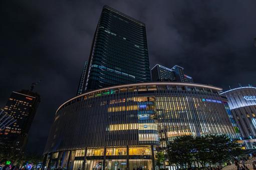 都市夜景 都市夜景 都市夜景,夜景,大阪の写真素材