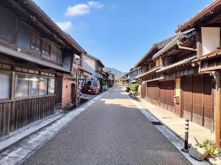 旧東海道「関宿」の町並み 墓,墓地,終活の写真素材