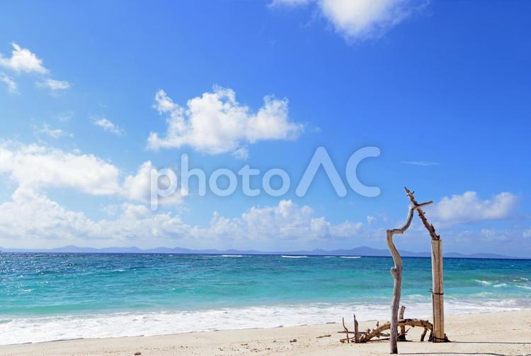 沖縄の美しいビーチ 沖縄,海,自然の写真素材