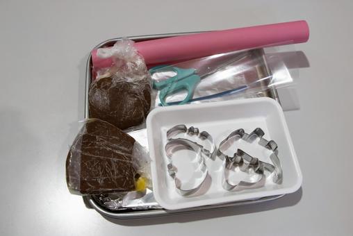 クッキー作り クッキー作り,クッキー,材料の写真素材