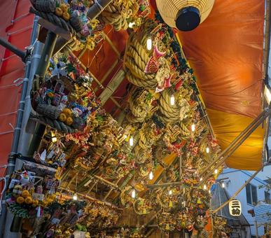 酉の市のかっこめ（熊手） 酉の市,熊手,かっこめの写真素材