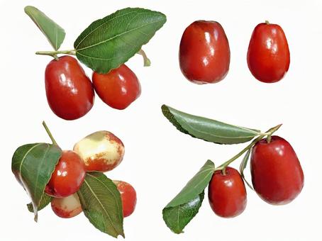 棗の実 棗の実 棗,ナツメ,クロウメモドキ科の写真素材