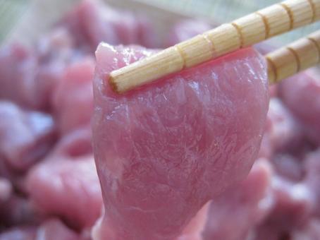 山羊肉 生肉の写真