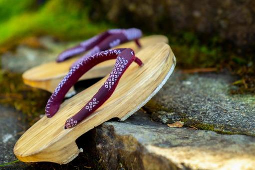 温泉宿の草履 草履,宿,旅館の写真素材