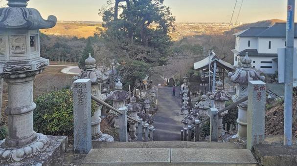 坂東33観音 06番 長谷寺 参道の石段 坂東33観音 06番 長谷寺 参道の石段の写真