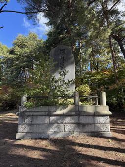 小坂田の石碑（長野県塩尻市） 小坂田,秋,晩秋の写真素材