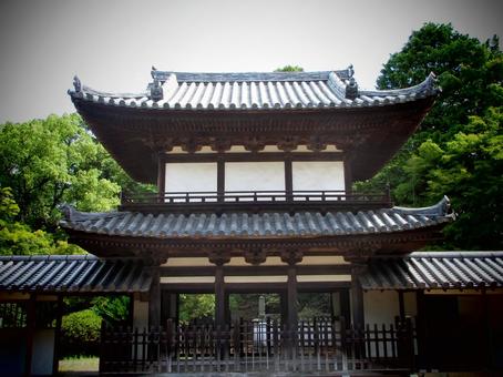 徳島県-丈六寺-三門-境内側 徳島県-丈六寺-三門-境内側の写真