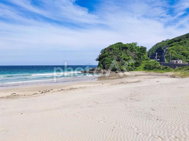 白浜大浜海水浴場　静岡県下田市白浜海岸 白浜海岸,白浜大浜海水浴場,伊豆半島の写真素材