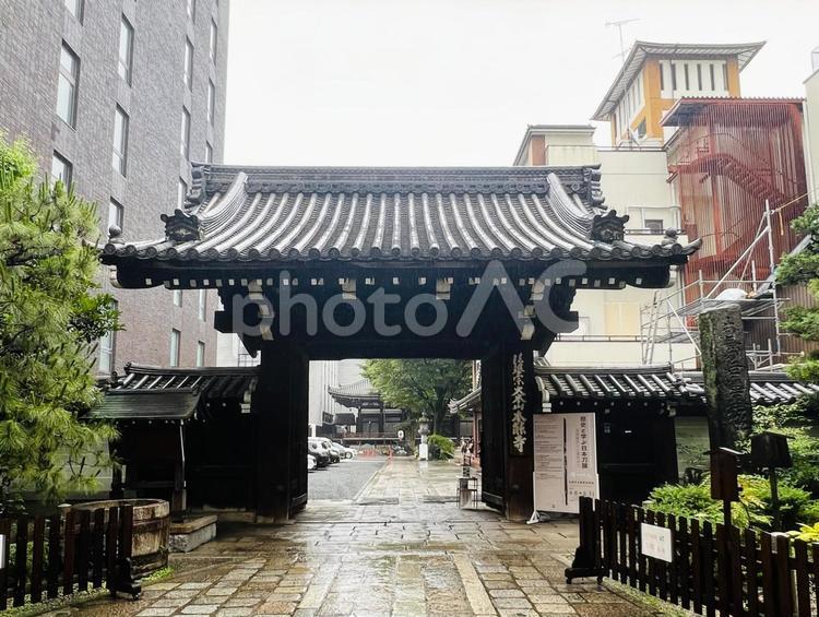 本能寺総門 本能寺,京都,総門の写真素材
