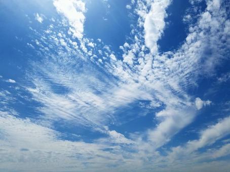 雲が広がる青空フォト 雲が広がる青空フォトの写真
