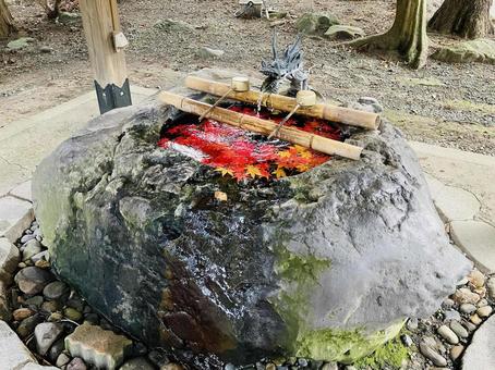 駒形神社 手水舎 駒形神社 手水舎 駒形神社,岩手県奥州市,陸中国一宮の写真素材