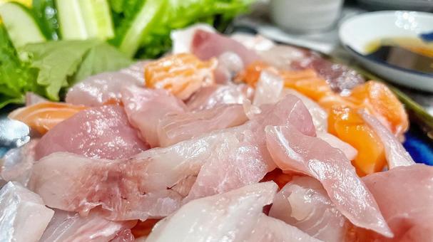 海鮮手巻き 刺身,手巻き,手巻き寿司の写真素材