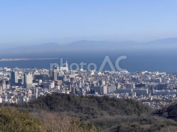 六甲山全山縦走路 (須磨) 六甲山,全山縦走路,神戸六甲マラソンの写真素材