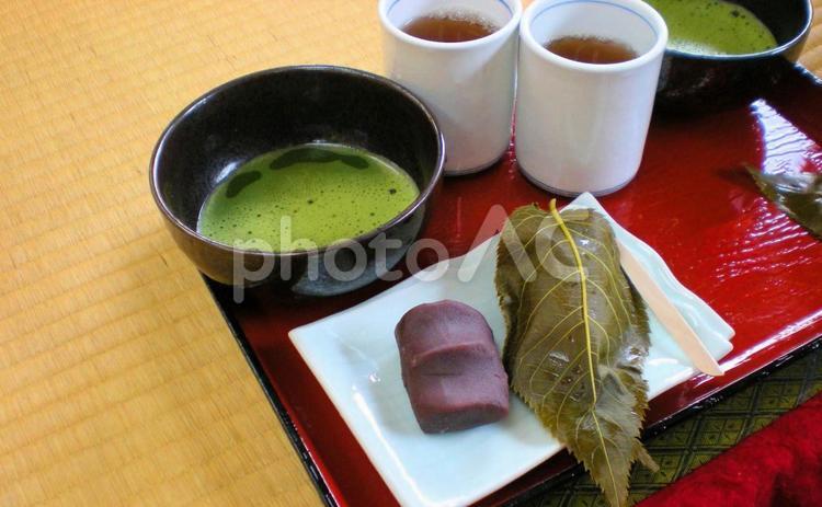 抹茶と和菓子 料理,食事,抹茶の写真素材