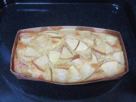 アップルケーキ リンゴケーキ,手作り,スイーツの写真素材