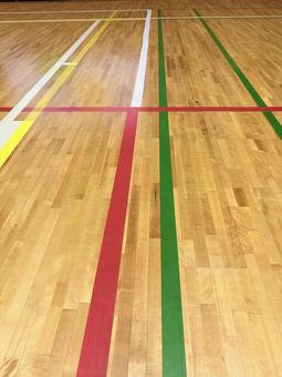 体育館の床 02 体育館,スポーツ施設,フロアの写真素材