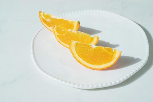 カットしたオレンジ オレンジ,果物,カットの写真素材