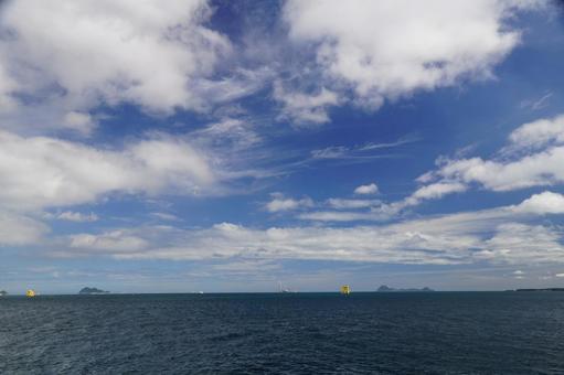 Photo, the ocean, sunny, sky, 
