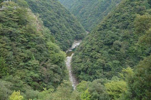 徳島県-祖谷渓展望台からの風景 徳島県-祖谷渓展望台からの風景の写真