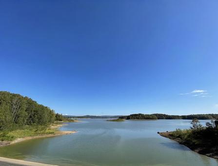 朱鞠内湖の風景19(昼) 朱鞠内湖の風景19(昼) 朱鞠内湖,昼,朝の写真素材