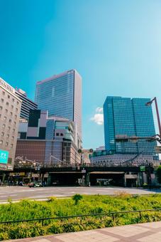 【大阪】大阪駅の街並み 大阪駅,関西,梅田の写真素材