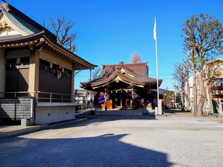 香取神社・正月の初詣（江戸川区・葛西） 冬,初詣,香取神社の写真素材